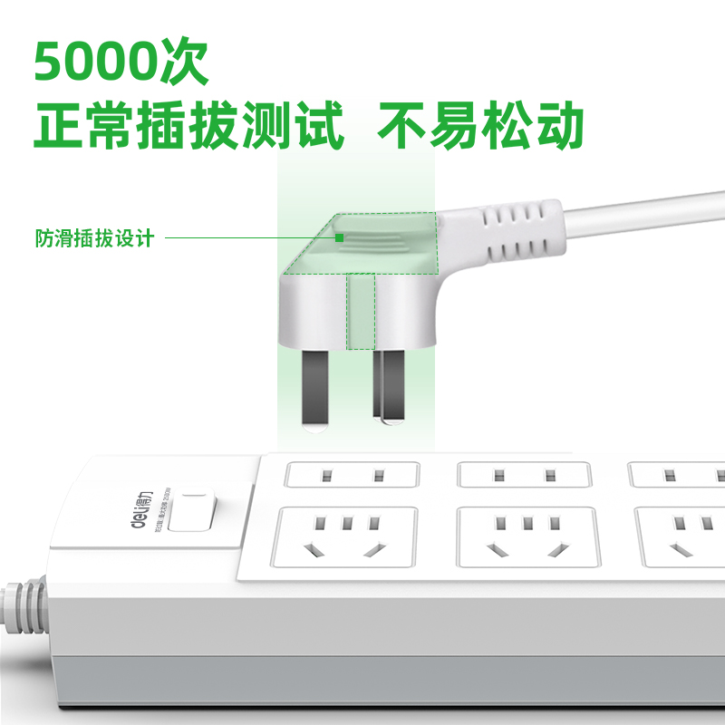 s36沙龙会3982插座_3+3_5米_泡壳装(白)(只)