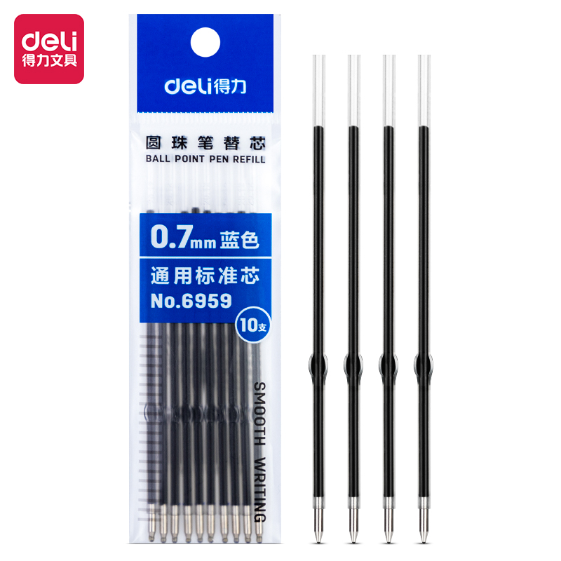 s36沙龙会6959圆珠笔芯0.7mm子弹头(蓝)(10支/包)