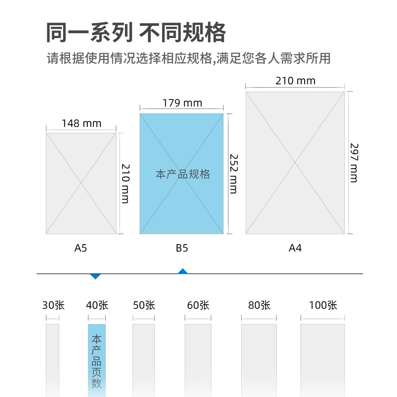 s36沙龙会7656无线装订本(混)-40张-B5(本)