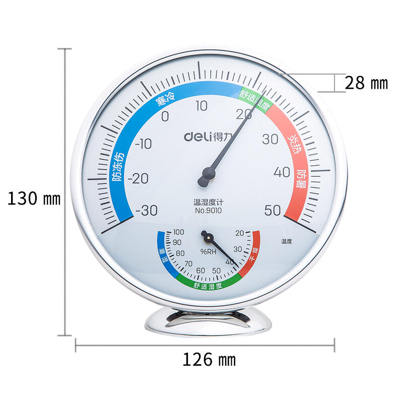 s36沙龙会9010室内温湿度计(银色)(只)