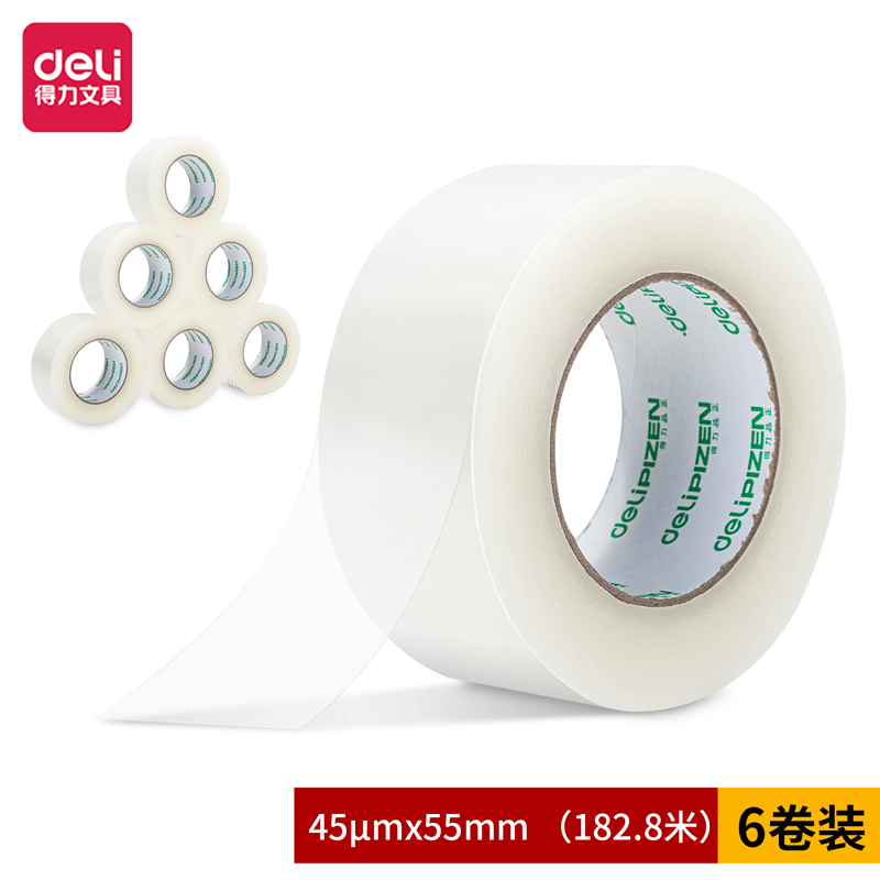 s36沙龙会品正30923封箱胶带55mm*200y*45um(6卷/筒)(普透)