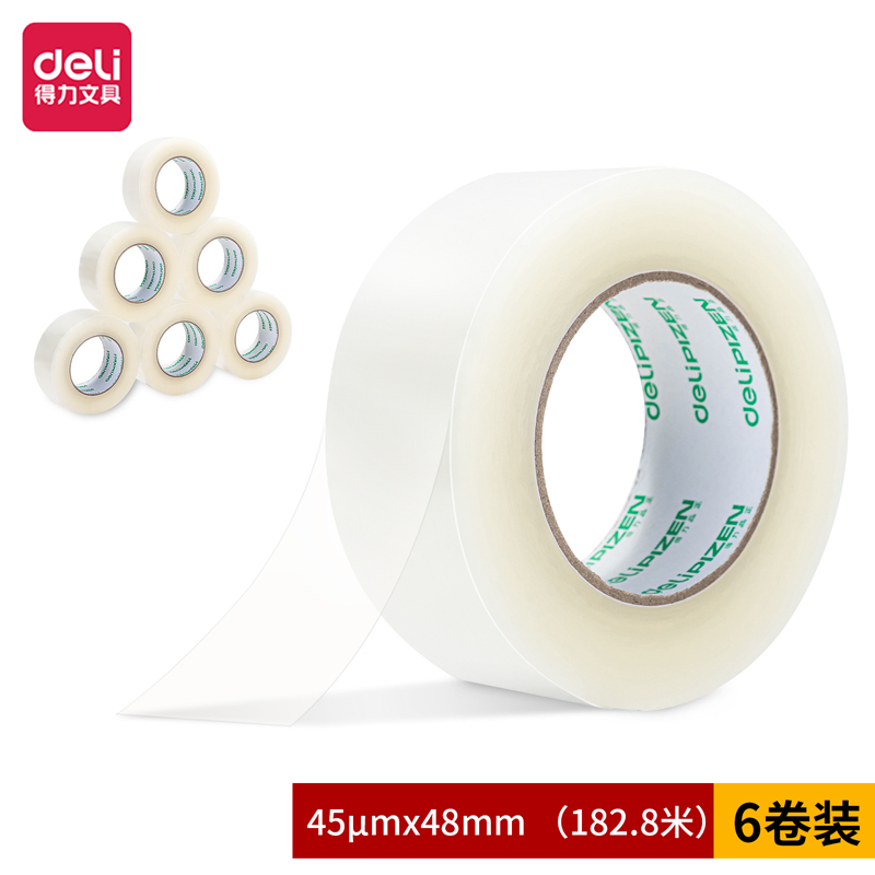 s36沙龙会品正30914封箱胶带48mm*200y*45um(6卷/筒)(普透)