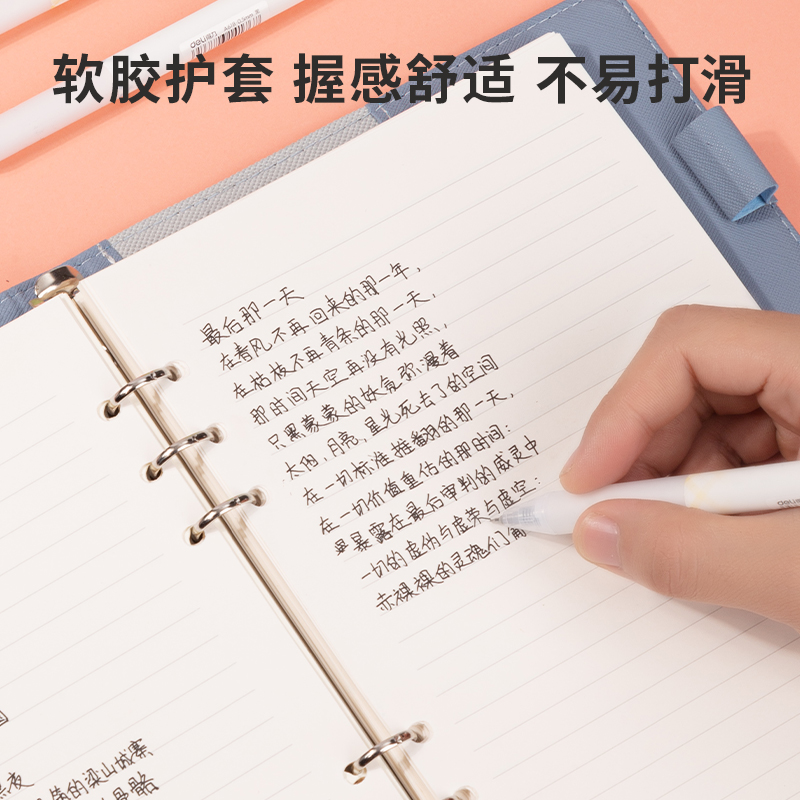 s36沙龙会A618学生中性笔0.5mm按动增强型针管(黑)(支)