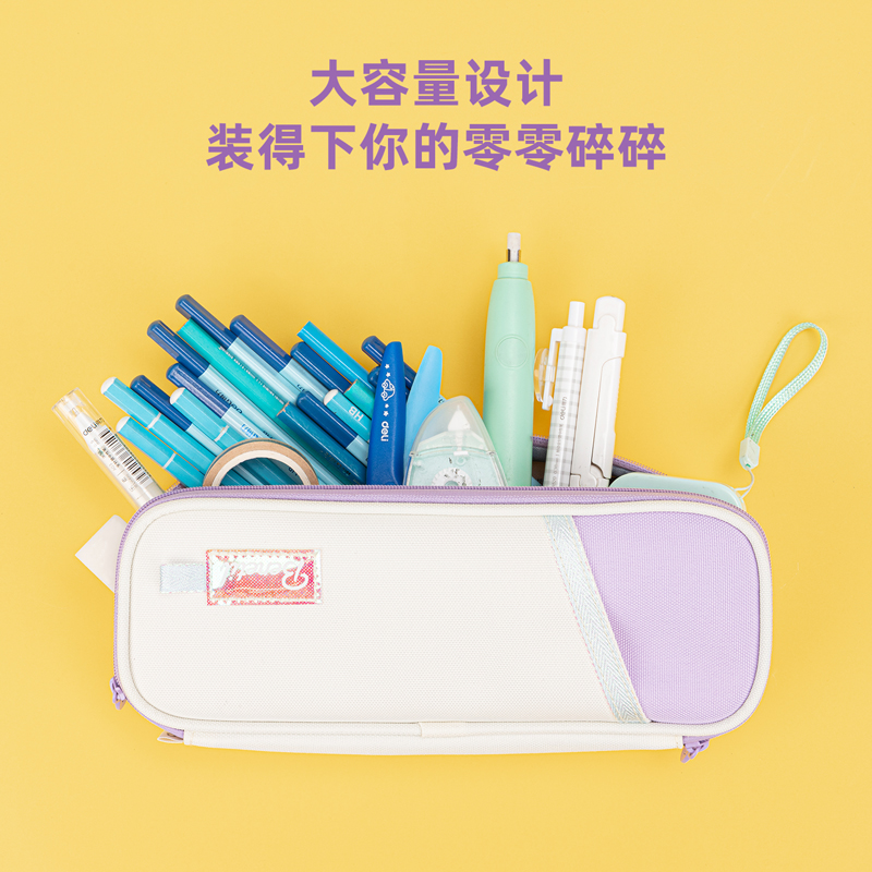 s36沙龙会67026亮丝笔盒式多用途笔袋(混)(只)