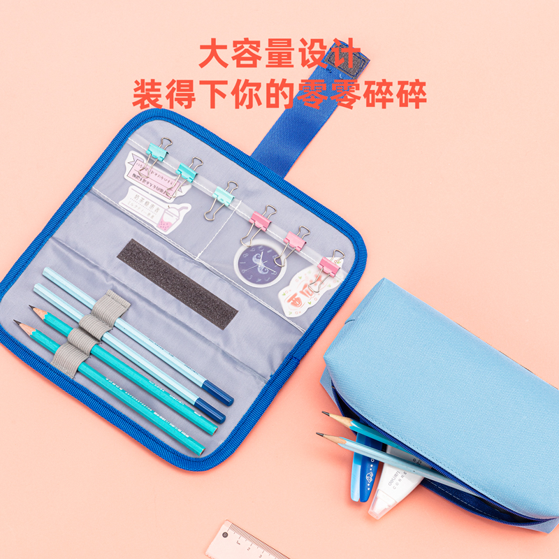 s36沙龙会67099小饿魔袋鼠多用途笔袋浅(深蓝色)(只)