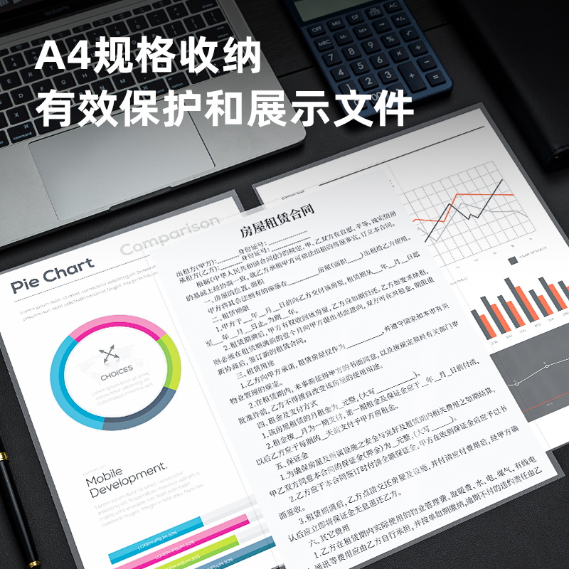 s36沙龙会64051无孔资料袋(透明)(50个/包)