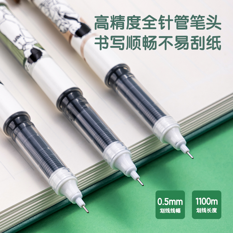 s36沙龙会S1611限制影象直液式走珠笔0.5mm全针管(黑)(支)