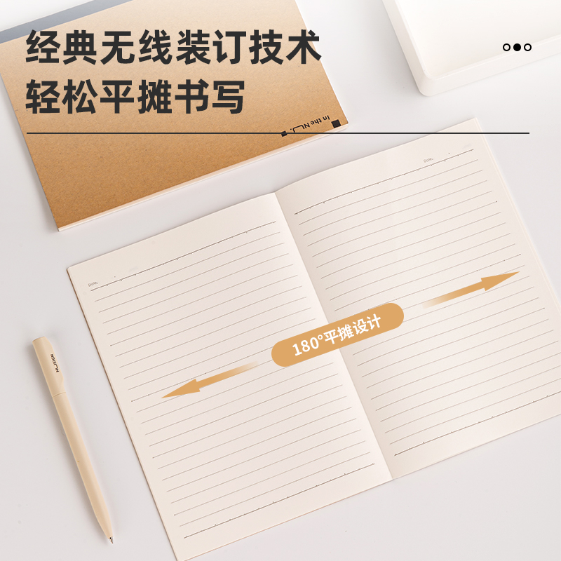 纽赛NS295牛皮纸软手本-A5-40张(混)(本)
