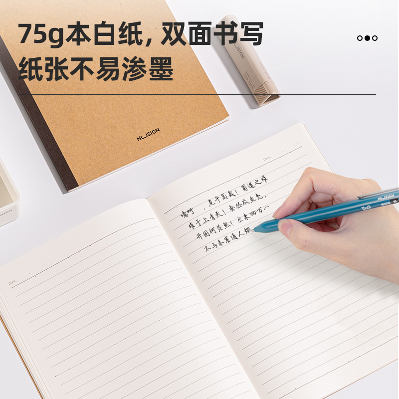 纽赛NS295牛皮纸软手本-A5-40张(混)(本)