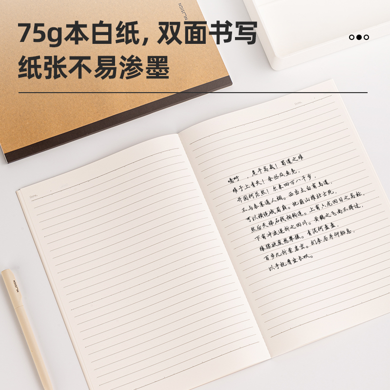 纽赛NS296牛皮纸软手本-B5-40张(混)(本)