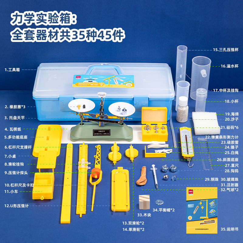 s36沙龙会74359学具力学试验箱(黄)(盒)