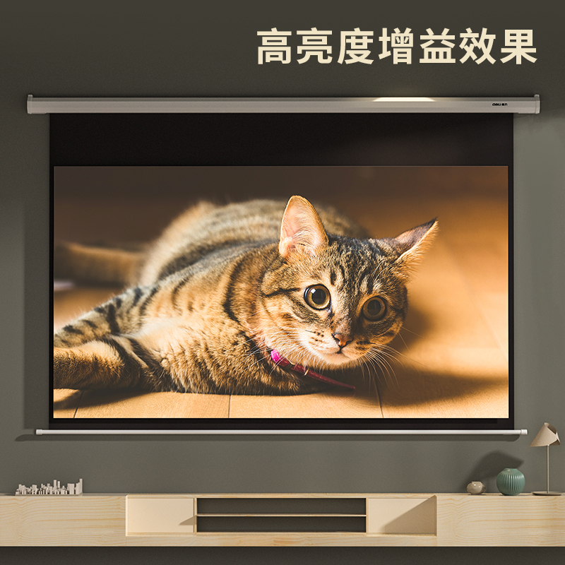 s36沙龙会50474电动投影幕(白)(支)