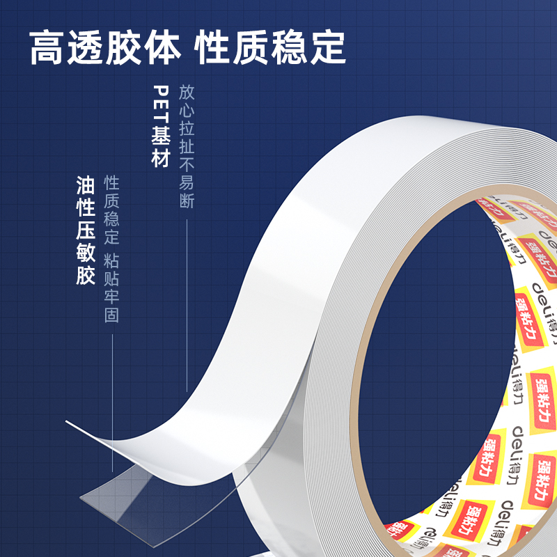 s36沙龙会30067pet双面胶带24mm*15m*110μm(透明)(1卷/袋)