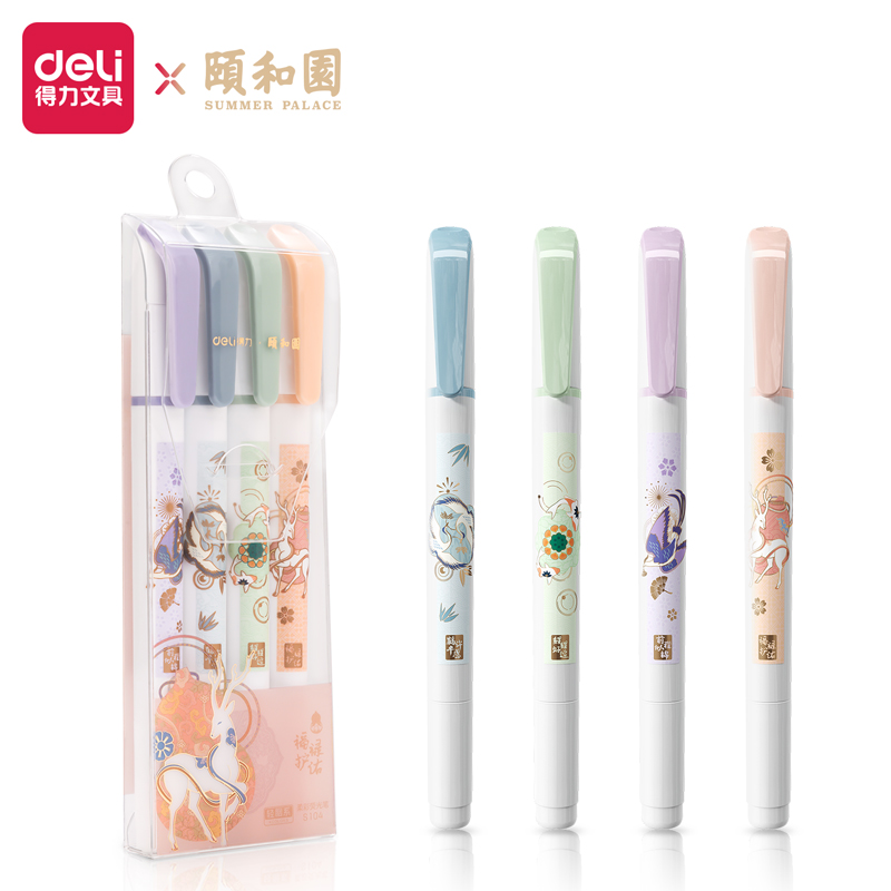s36沙龙会S104颐和园双头荧光笔(混)(盒)