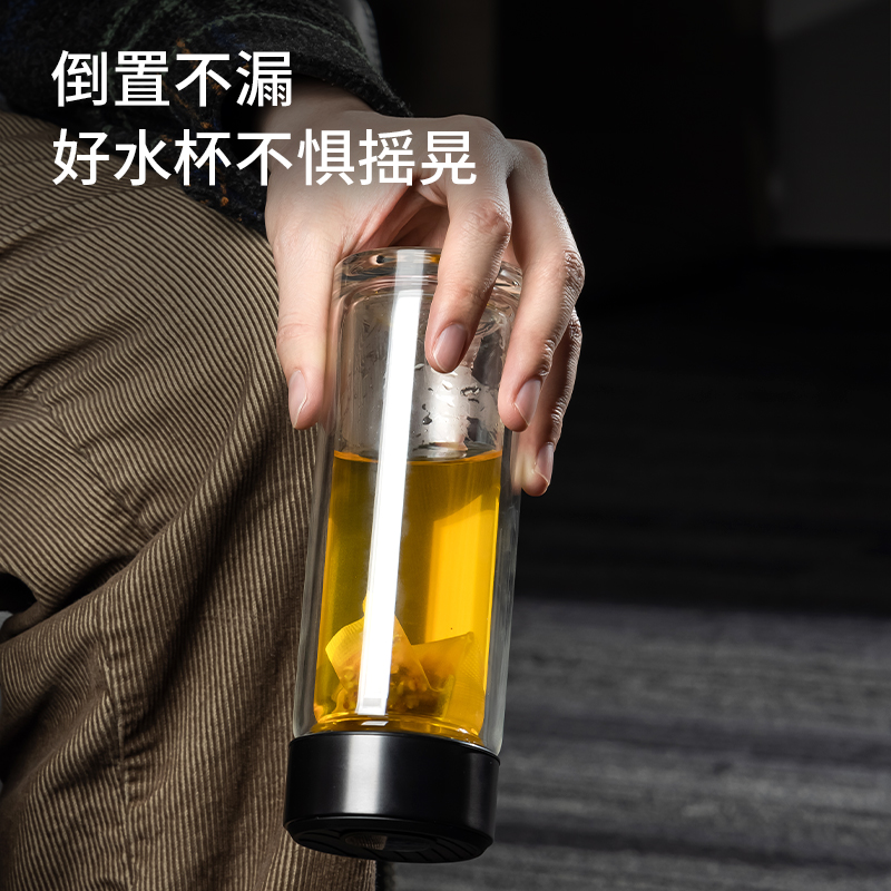 s36沙龙会17660双层玻璃杯(黑)(个)