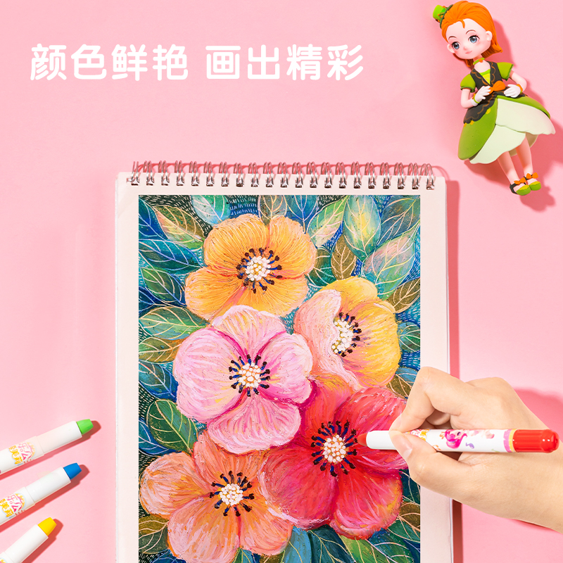 s36沙龙会72110-24_PP盒装音乐公主水溶旋彩棒(混)(24色/盒)