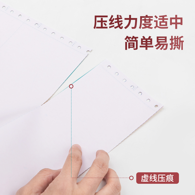 s36沙龙会尼罗河NL241-2电脑打印纸(S白色撕边)(1000页/盒)