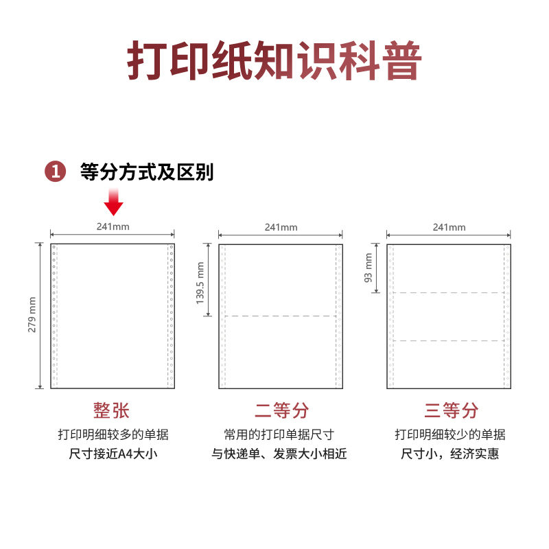 s36沙龙会尼罗河NL241-3电脑打印纸(S白色撕边)(1000页/盒)
