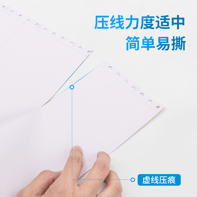 s36沙龙会塞纳河N381-5电脑打印纸(1/2S白色撕边)(1000页/盒)