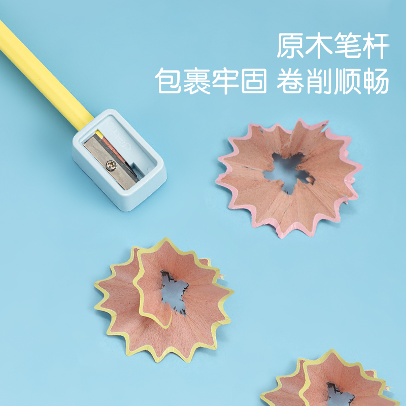 s36沙龙会HC900-HB纯色系列浅易包装HB铅笔(粉)(10支/袋)