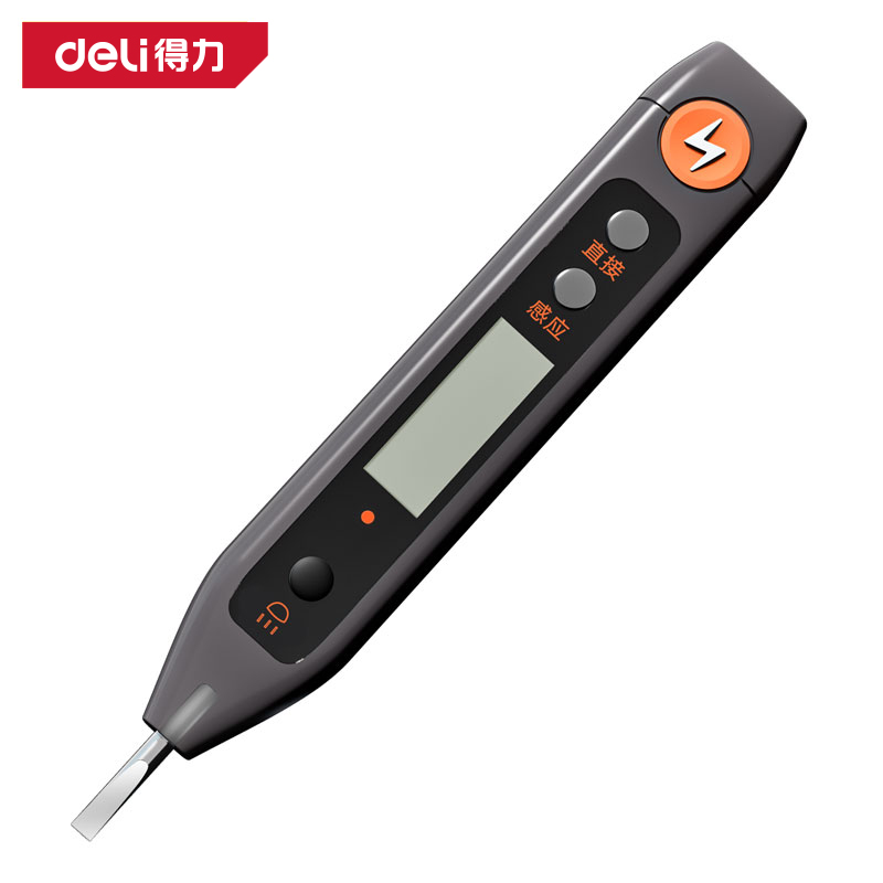delis36沙龙会DW8601C测电笔居家12-250V AC/DC(黑)(支)