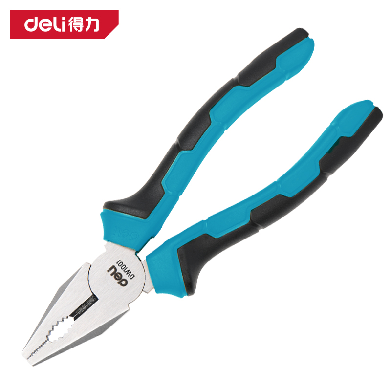 delis36沙龙会DW1001钢丝钳7寸(蓝)(把)