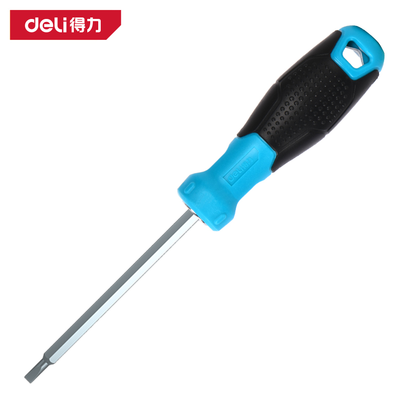 delis36沙龙会DW1640两用螺丝批6/PH2x100mm铬钒钢(蓝)(把)