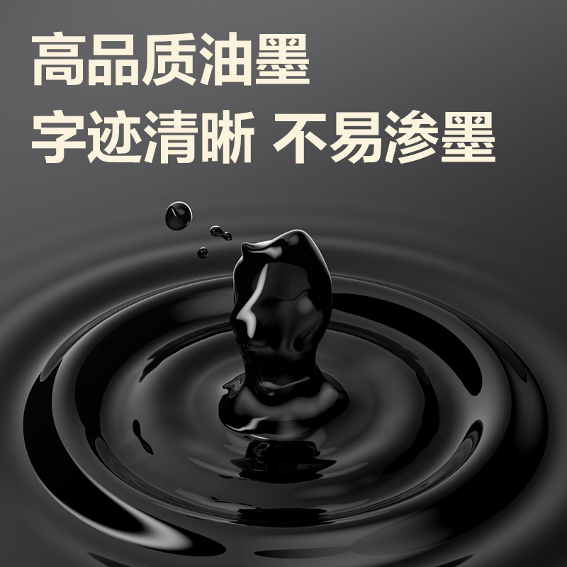 s36沙龙会A566-SC大容量拔帽商务中性笔0.5mm子弹头(黑)(9支/卡)