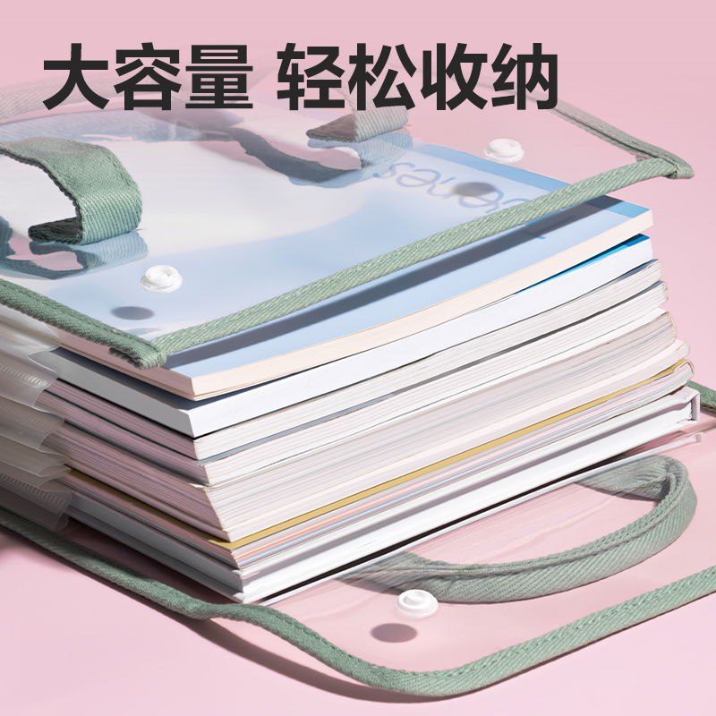 s36沙龙会PM331果冻晴天7格PVC学生风琴包(红)(个)