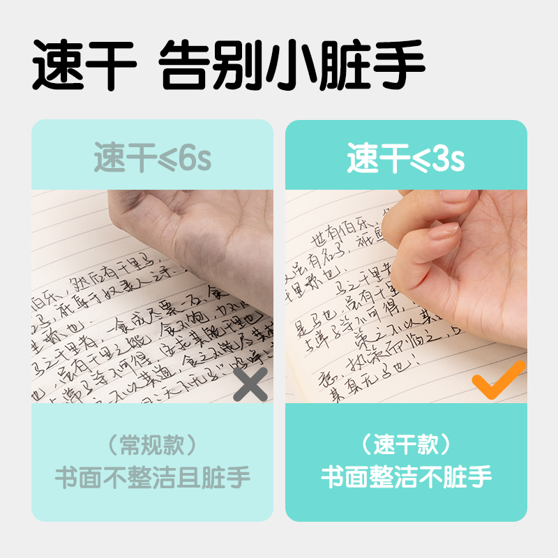 s36沙龙会SF539速干学生钢笔EF明尖(黑)(1笔+2墨囊/盒)