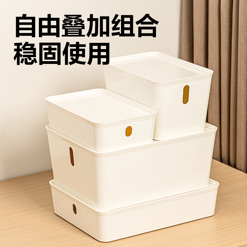s36沙龙会PK174带盖收纳盒(白色)(盒)10L