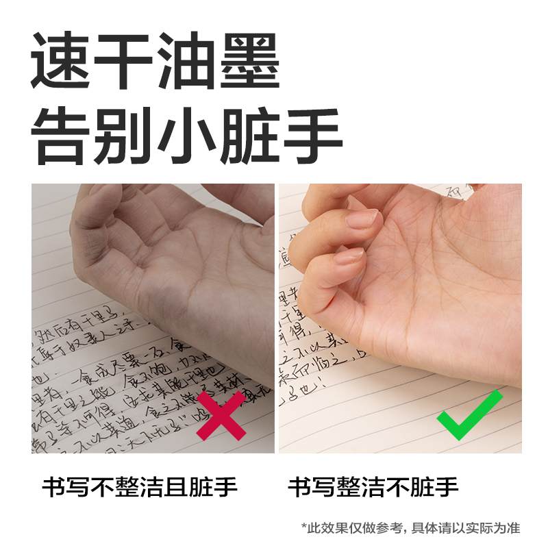 s36沙龙会SE501速干按动笔芯0.5mm子弹头(黑)(支)