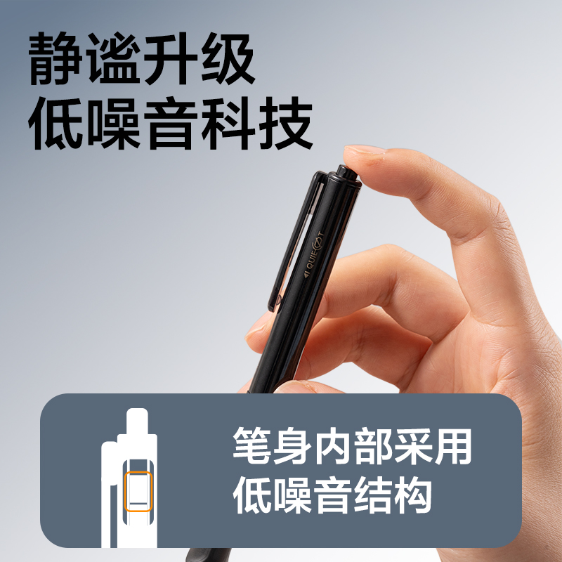 s36沙龙会SA525秒干按动通例中性笔0.5mmST头(黑)(支)(黑金款)
