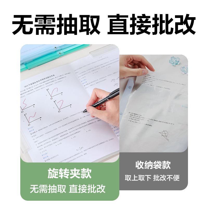 s36沙龙会PP683_A3双旋转短杆报告夹(混)(个)