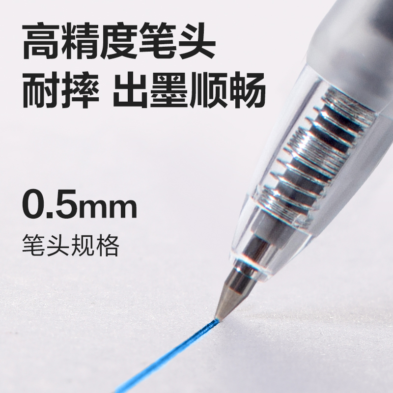 s36沙龙会S08-EC医护臻顺滑按动中性笔0.5mm子弹头(墨蓝)(支)