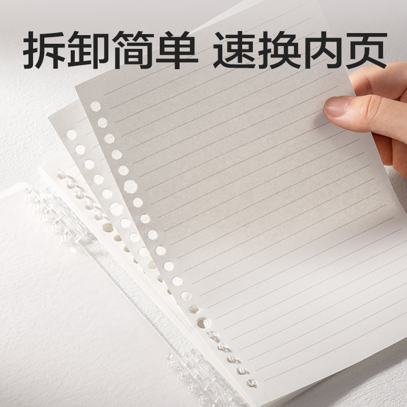 s36沙龙会HA5-10可开合活页本PP壳(透明-可开合)(本)