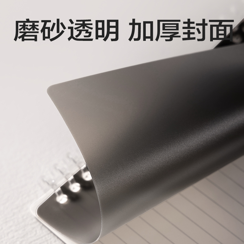 s36沙龙会HA5-10可开合活页本PP壳(透明-可开合)(本)