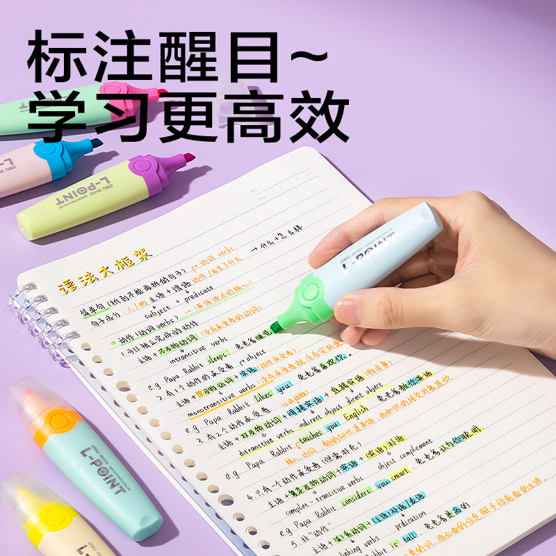 s36沙龙会SK412抗晕染荧光笔缤纷色系(混)(6支/盒)