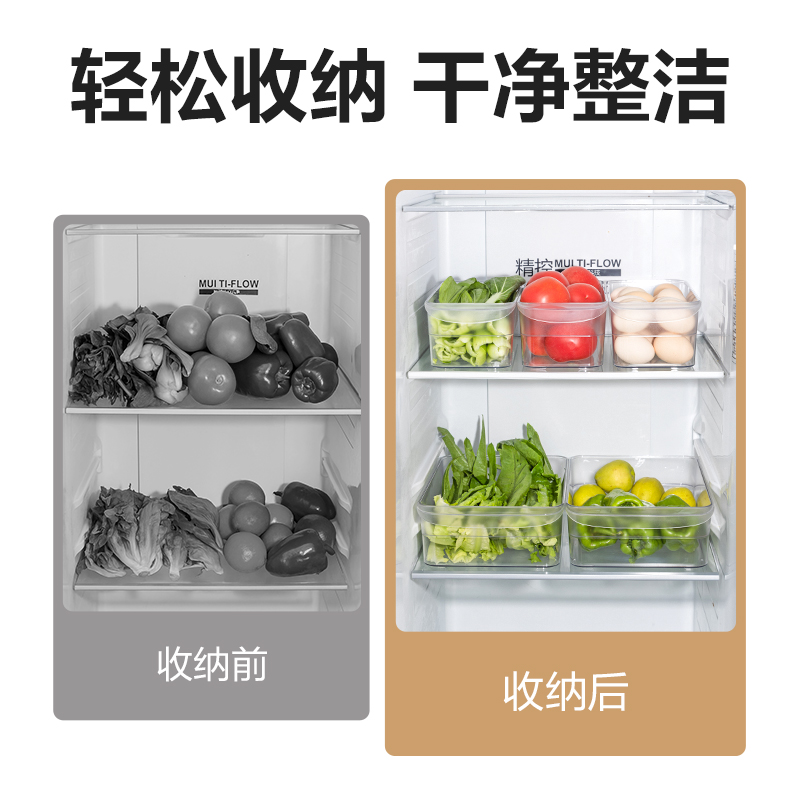 s36沙龙会XDM129冰箱储物盒（大号）(透明)(盒)