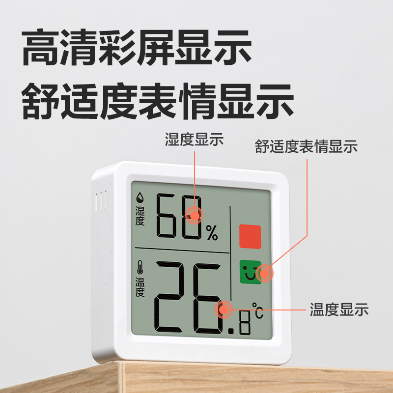 s36沙龙会LE523PRO电子温湿度计(白)(台)