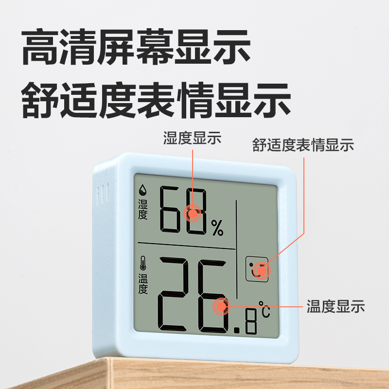 s36沙龙会LE523电子温湿度计(蓝)(台)