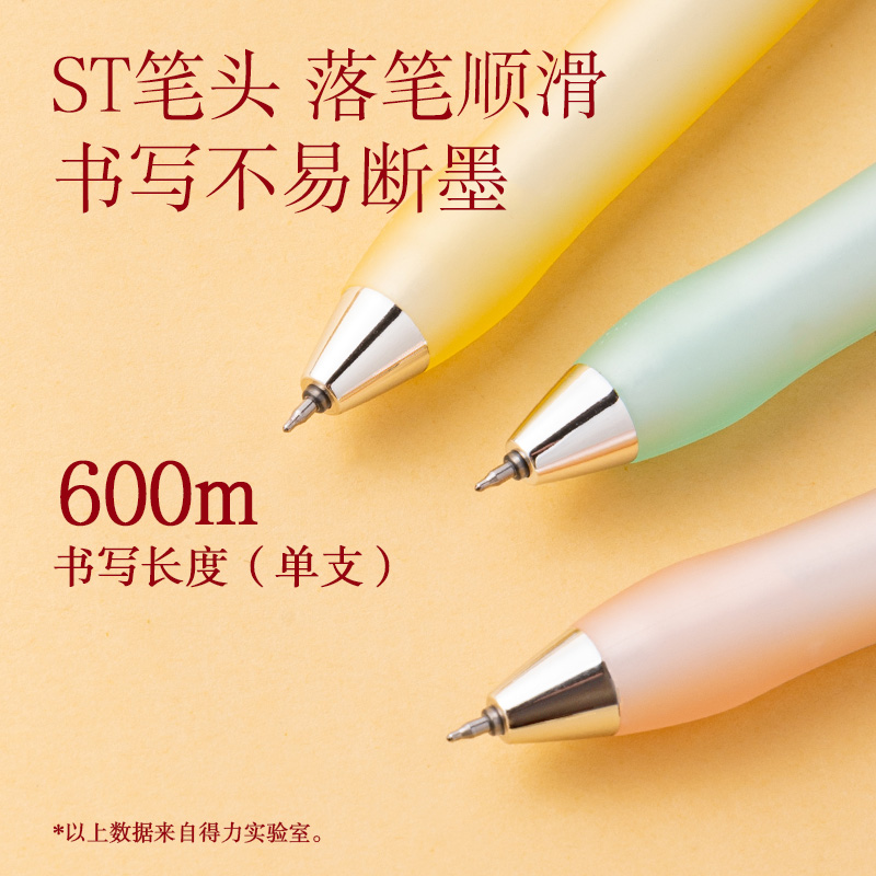 s36沙龙会SA251锦鲤速干按动中性笔套装0.5mmST笔头(黑)(4支/盒)