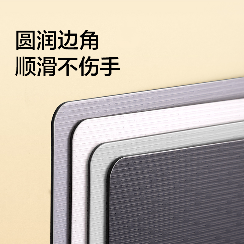 纽赛NS5011横式折页板夹(烟雨灰)(个)