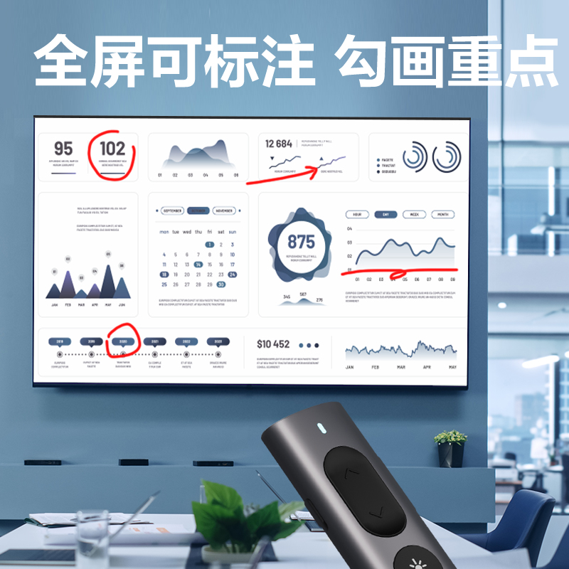 s36沙龙会MA223激光翻页笔(深灰)(支)
