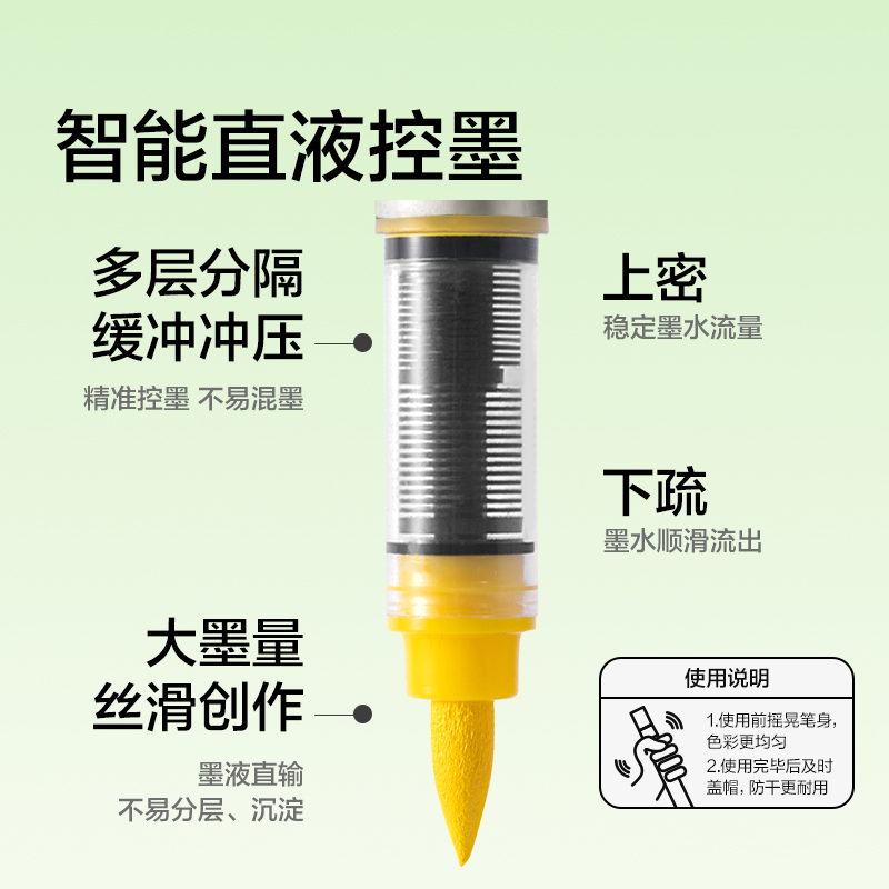 纽赛NS575-48_EVA包圆杆直液式软绘丙烯马克笔(混)(48色/包)