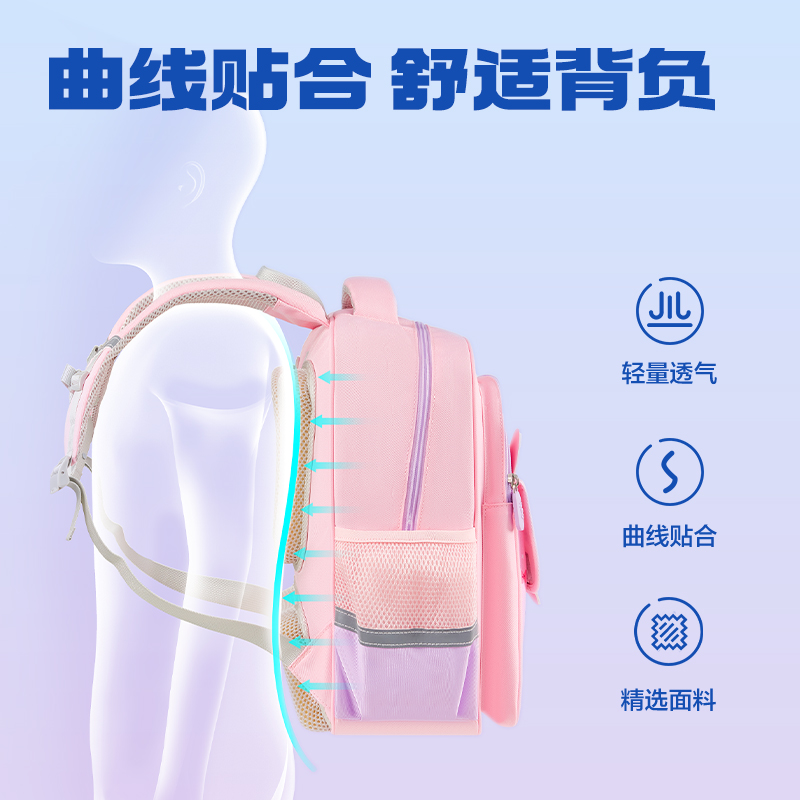s36沙龙会BB188学院系列小学生简约时尚书包(藏青-M)(个)